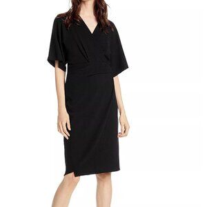 *EUC* Michael Stars Faux Wrap Dress - Black - Size Small